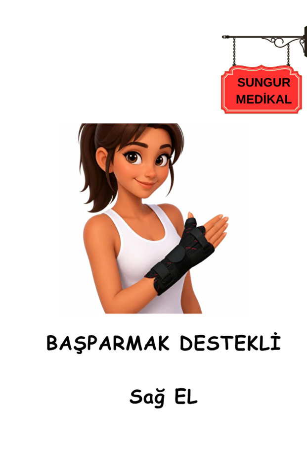 Orthopedic Right Hand Wrist Brace with Thumb Support Hand Wrist Brace Hand Fixing Brace Splinti