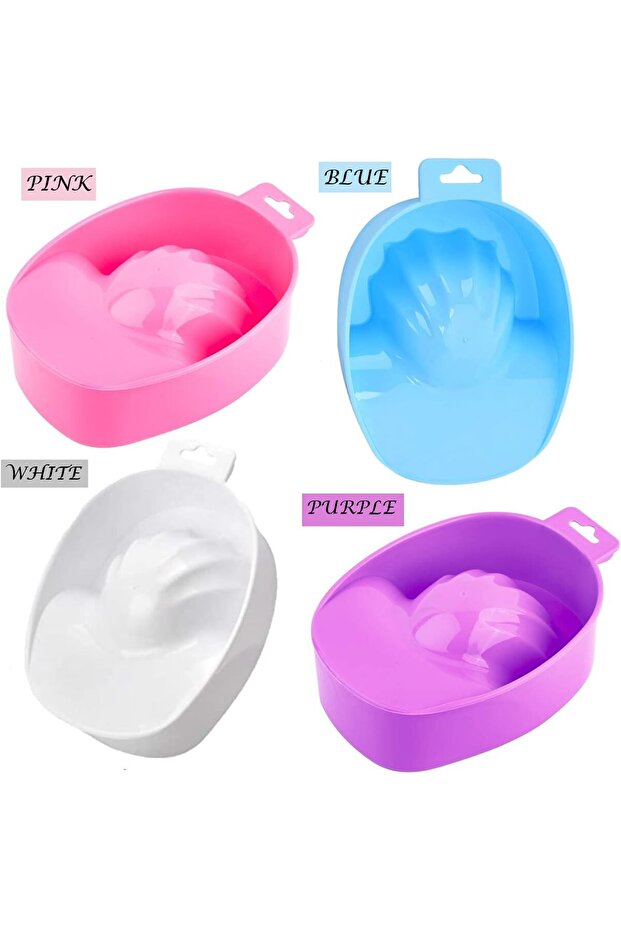 5 Colors Optional Nail Art Hand Wash Remover Soak Bowl DIY Salon Nail Spa Bath Treatment