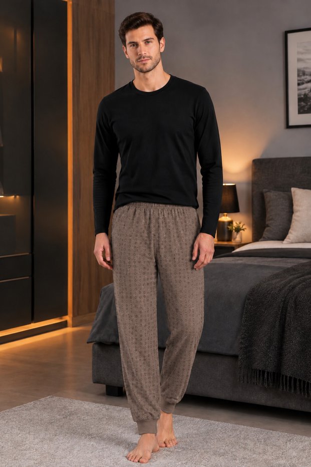 Men's Winter Pajamas Shardonlu Comfortable Soft Thick Underwear