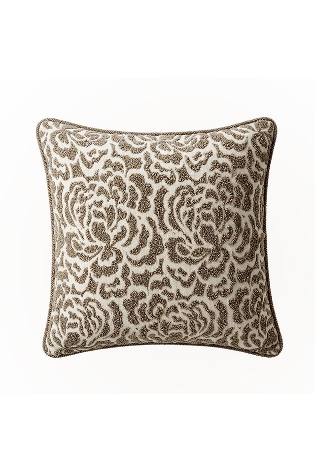 "Noble" Textured Floral Pattern Cushion Cover - 45X45