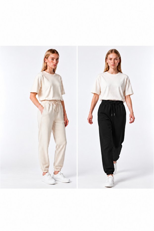 Women's Modal Fabric Jogger Comfortable Fit Elastic Cuff Sweatpants