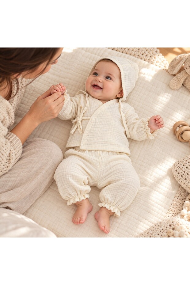 Muslin 3-Piece Baby Set