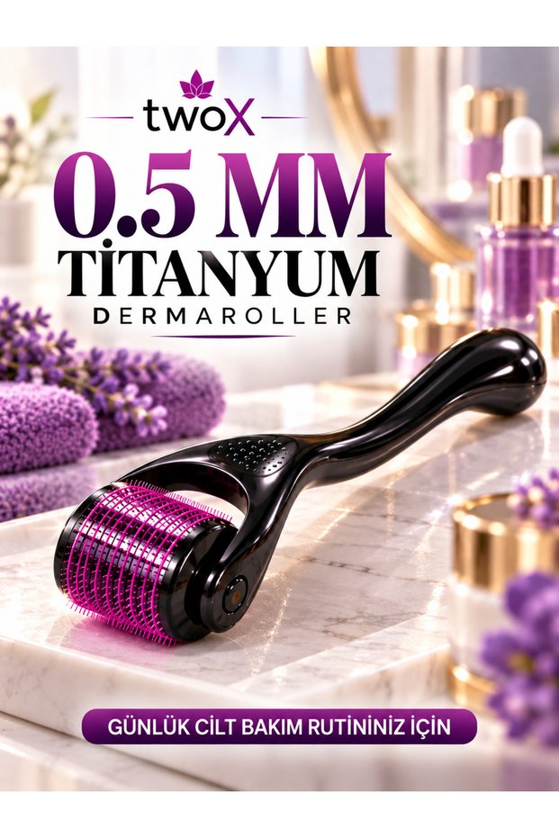 Titanium Tip 540 Needle Derma Roller 0.5 Mm Needle