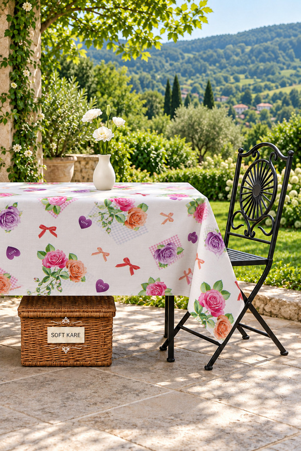 Pvc Fiber Tablecloth – Wipeable, Waterproof, Modern Pattern, for Kitchen and Dining Table