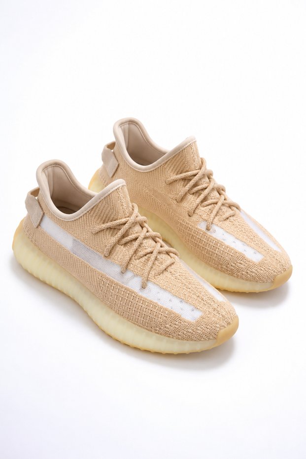 Jy305 Pulse Lace-Up Knitwear Fabric Men's Casual Sports Shoes Tbt - Beige