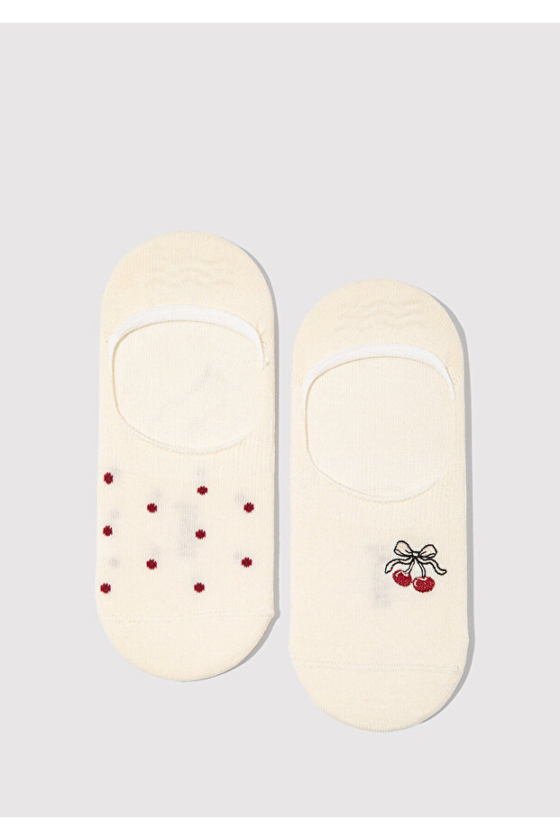 2-Pack Ecru Ballerina Socks 1913768-22937