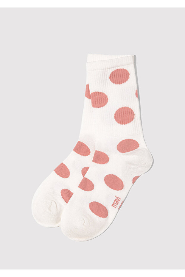 Polka Dot Ecru Socks 1913947-25705