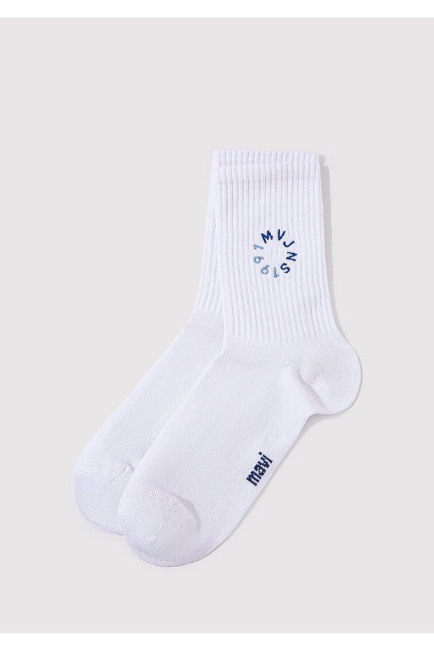 Mvjns Printed White Socks 1913259 -620