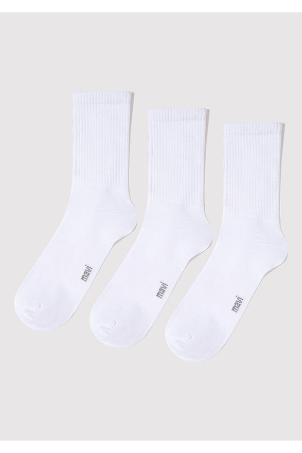 3-Piece White Sock Socks 0911173-620