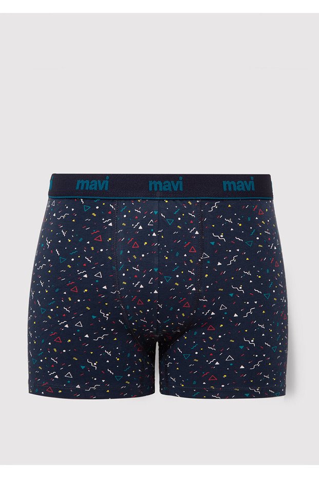 Printed Navy Blue Boxer 092458-32184