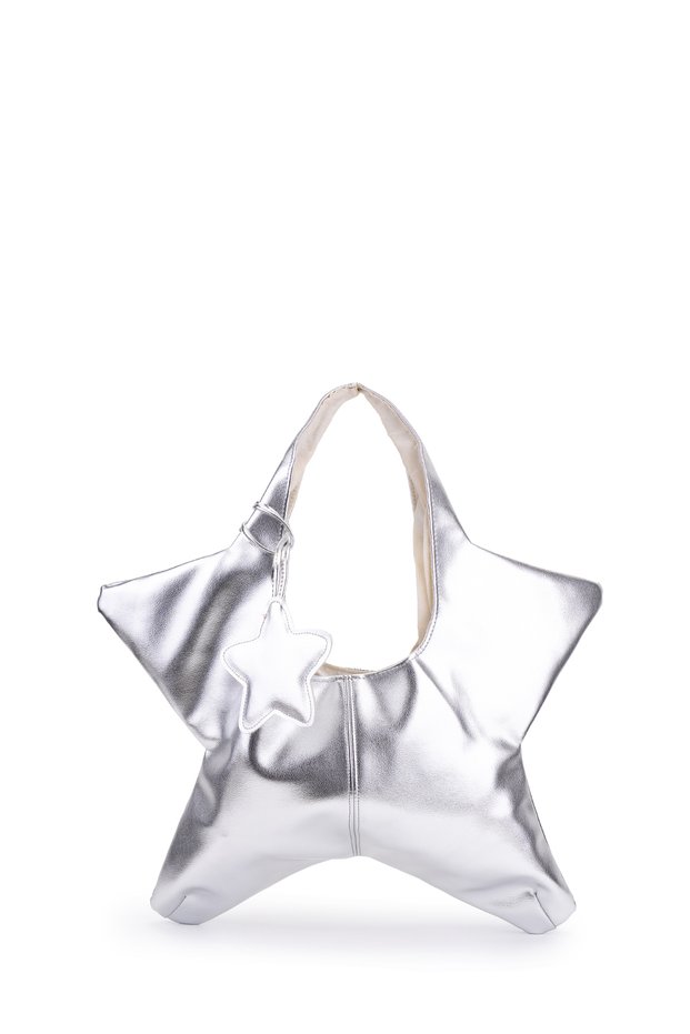 Yıldız Form Casual Starly Women's Shoulder Bag Silver