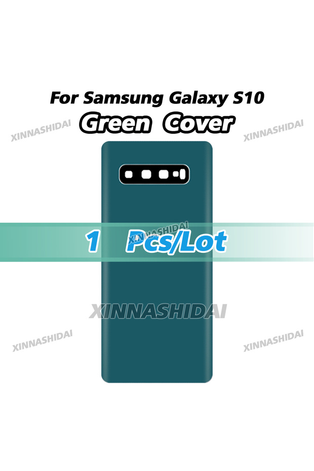 1pcs green cover Tested New For Samsung Galaxy S10 Battery Back Cover Glass Panel Rear Door Battery