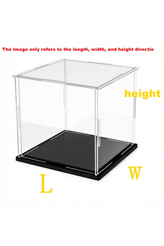 H20cm LW41X21cm 60 Large Size Clear Acrylic Display Case Dustproof Toy Car Trucks Vans Model Box Col