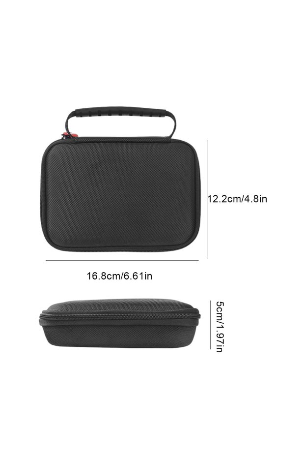Black EVA Hard Carrying Case Shkproof Travel Carrying Case with Mesh Bag Travel Protective Bag for R