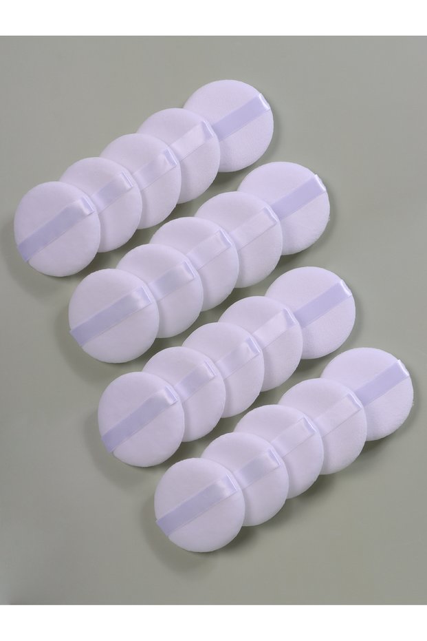 20Piece 2-5-10-20Pcs Portable and Practical High-Grade White Round Powder Puff for Base and Fixing M