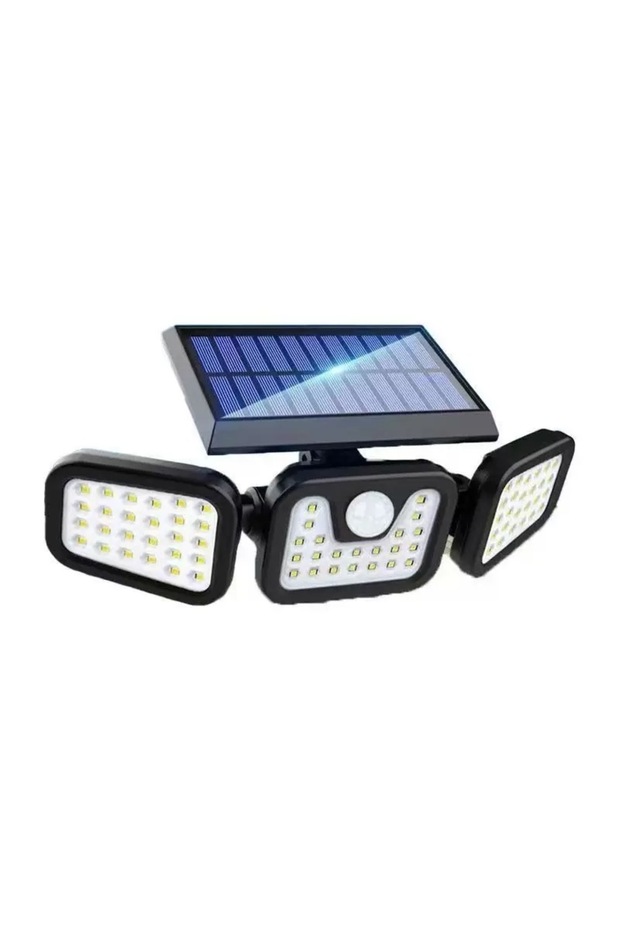 WHITE Led Solar Light Outdoor Motion Sensor Human Body Sensing Adjustable Head Ip65 Waterproof Solar