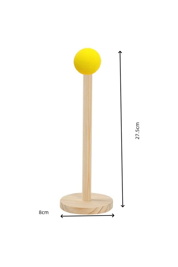 yellow ball Wooden Hair Band Holder Children Band Hair Rope Accessories Storage Rack Display Shelf