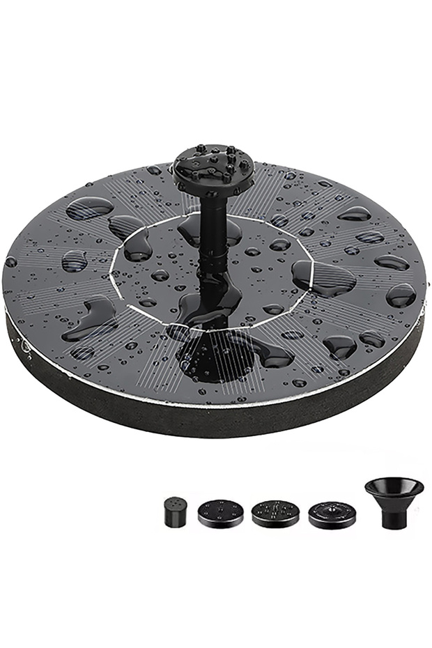 16cm 1W Solar Fountain Pump Lift 35-50CM Free Standing Floating Birdbath Water Pumps for B