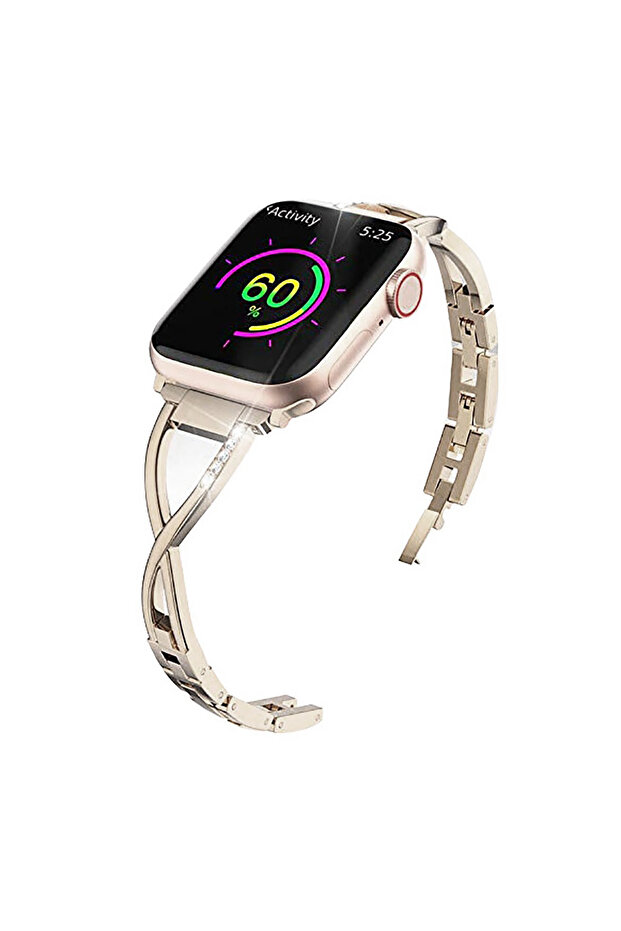 38 40 41mm(S10) White Light Pin Sparkling Diamond Metal Strap for Apple Watch Bands Ultra 2 49mm Lux