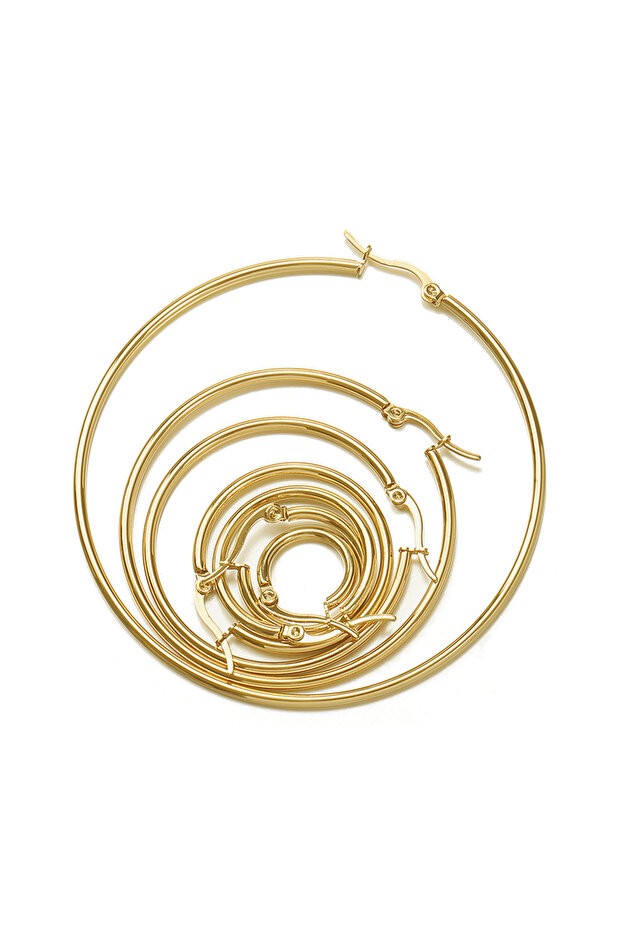 20mm Gold Color 10pcs 316L Stainless Steel Open Earrings Circle Earring Hooks Base Ear Ring for Jewe