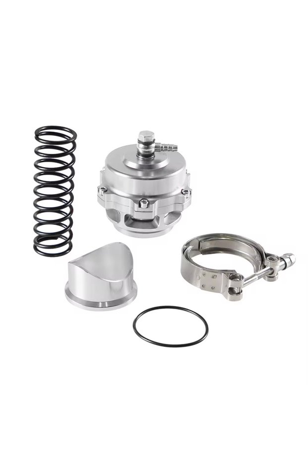 Silver High Quality Universal 50mm Turbo Blow Off Valve V-Band With Weld On Aluminum Flange Turbocha