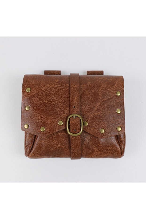 StyleA Steampunk Vintage Leather Pouch Bag Buckle Belt Medieval Renaissance Viking Larp Wallet Men W