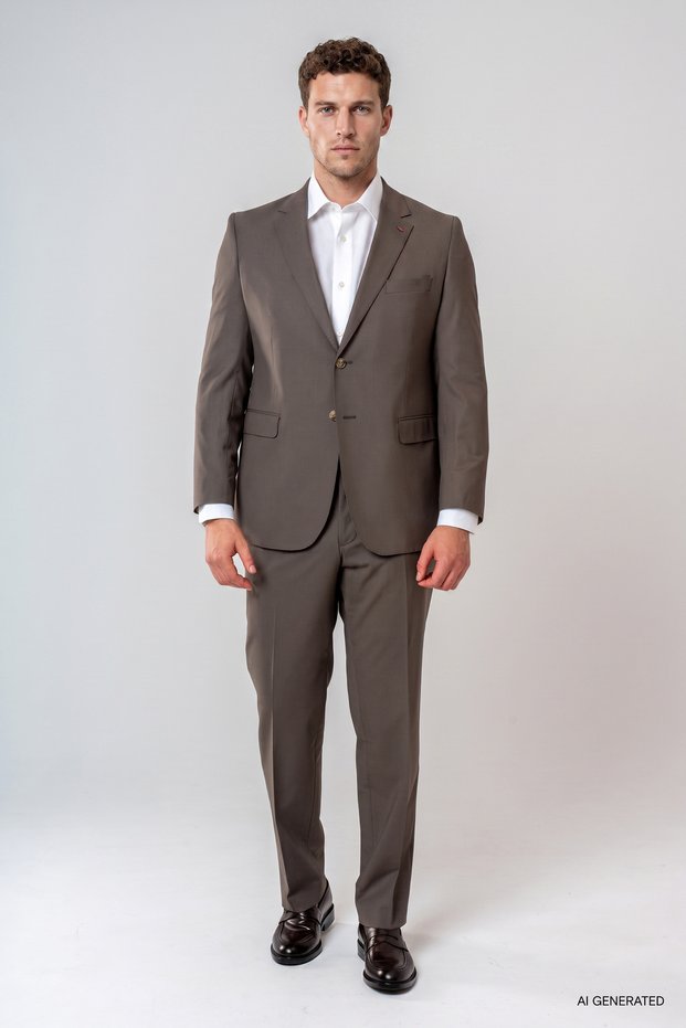 Ds Damat Comfort Fit Mink Plain Suit