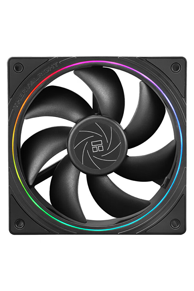 NO RGB AS SHOW TL-S12B Thermalright TL-S12 120mm ARGB Halo LED Case Fan - 4-Pin PWM Smart Control +
