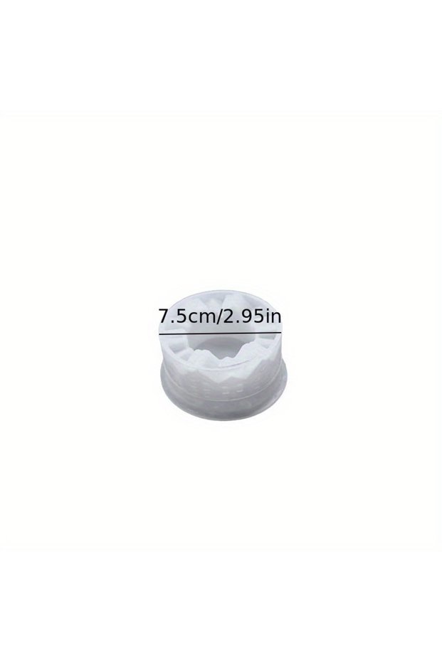 1pcs House 271 Reusable Silicone Mold Compatible for Resin & Gypsum - House-Shaped Candle Holder, Te