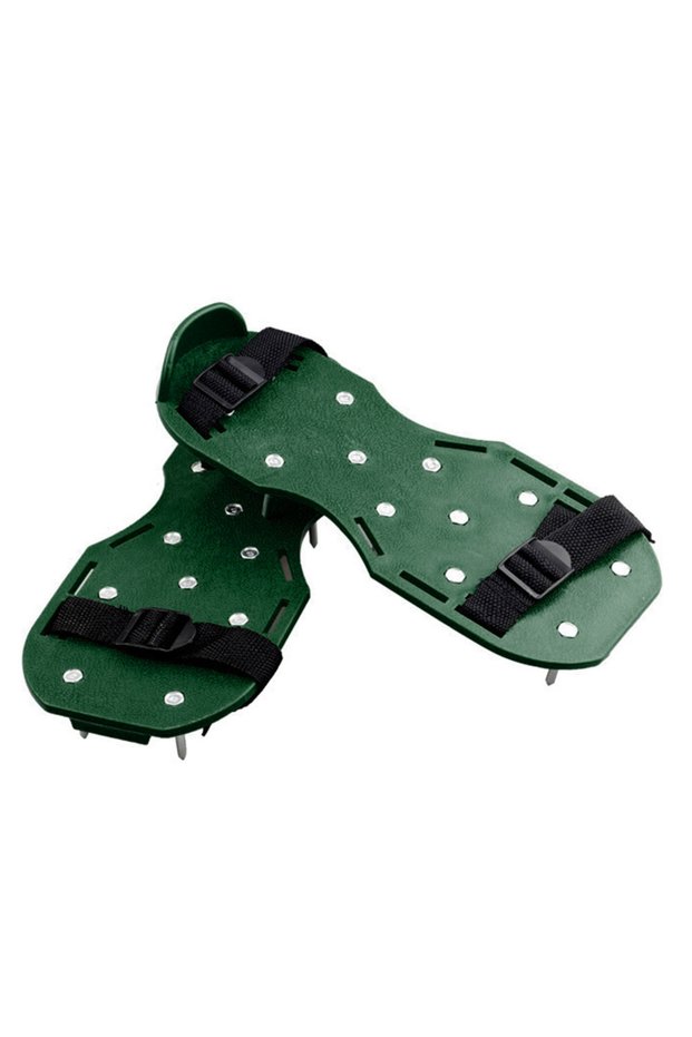 APWIKOGER 1pair Garden Nail Shoes Grass Loose Soil Cultivator Spikes Grass Shoes Epoxy Yard Grass Cu