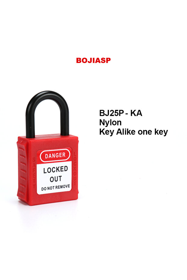 BJ25P-KA All Kinds Of Industrial Safety Padlock Engineering Plastic ABS Lock Body LOTO