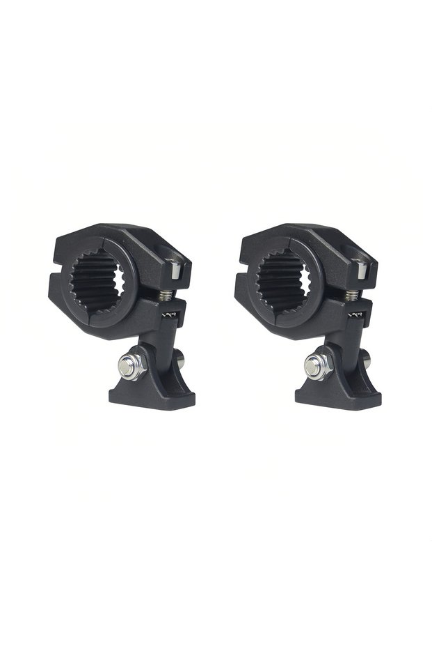 2 PCS Motorcycle LED Headlight Spotlight Mount Bracket Adjustable Fog Light Auxiliary Lamp Bumper Cl