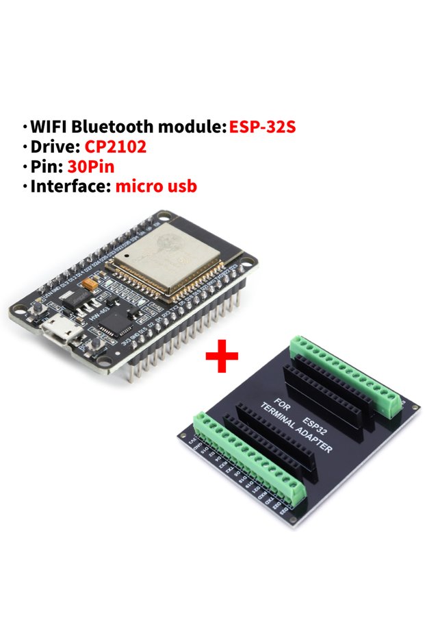 Micro-Board ESP32 Development Board WiFi + Bluetooth module Ultra-Low Power Consumption Dual Core No