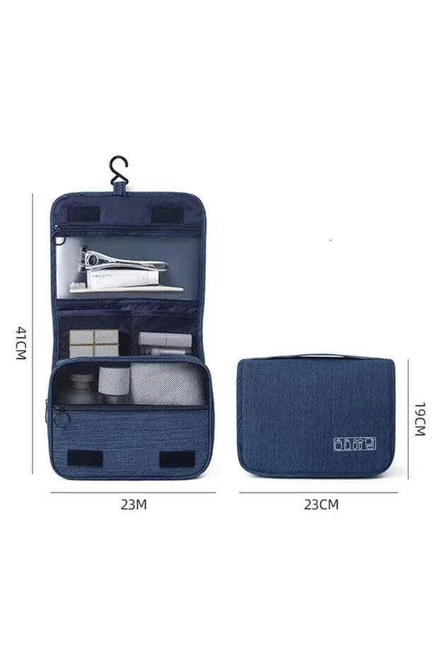 Blue Oxford Fabric Men Business Portable Storage Bag Toiletries Organizer Women Cosmetic Bag Waterpr