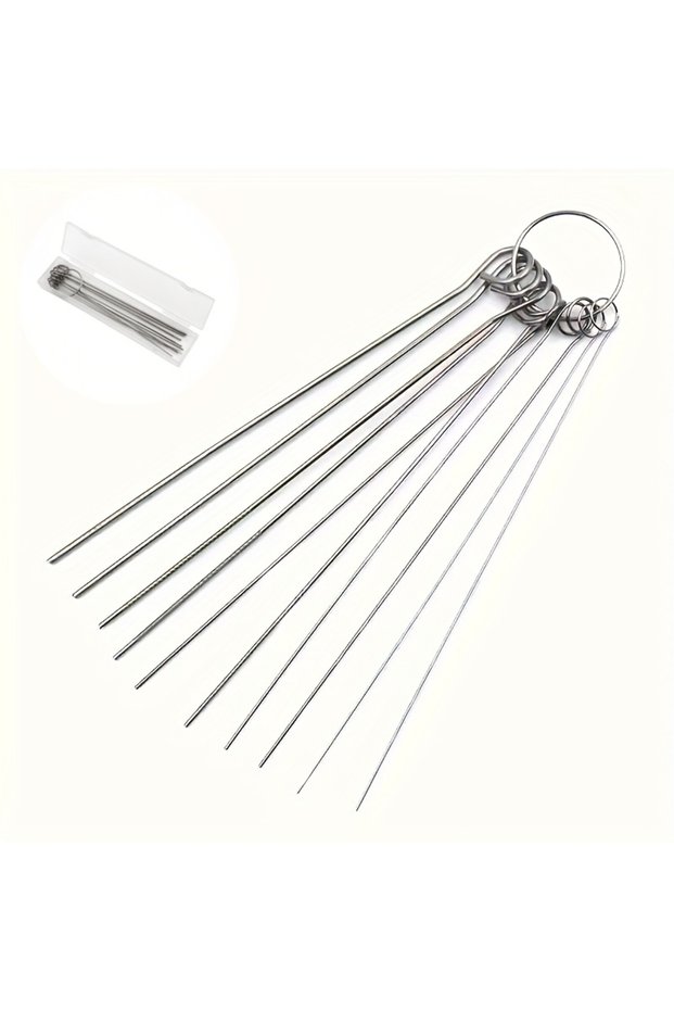 A 20 Stainless Steel Needle Shower Head Cleaning Brush Set, Suitable for Multi Size Shower Heads,bat