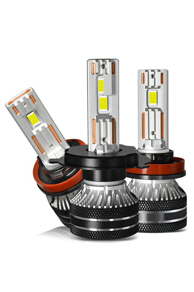 H11 H8 6000K Cold White K5C Double Copper Tubes LED Car Headlight Bulbs H1 H4 H7 H11 H8 9005 9006 Hi