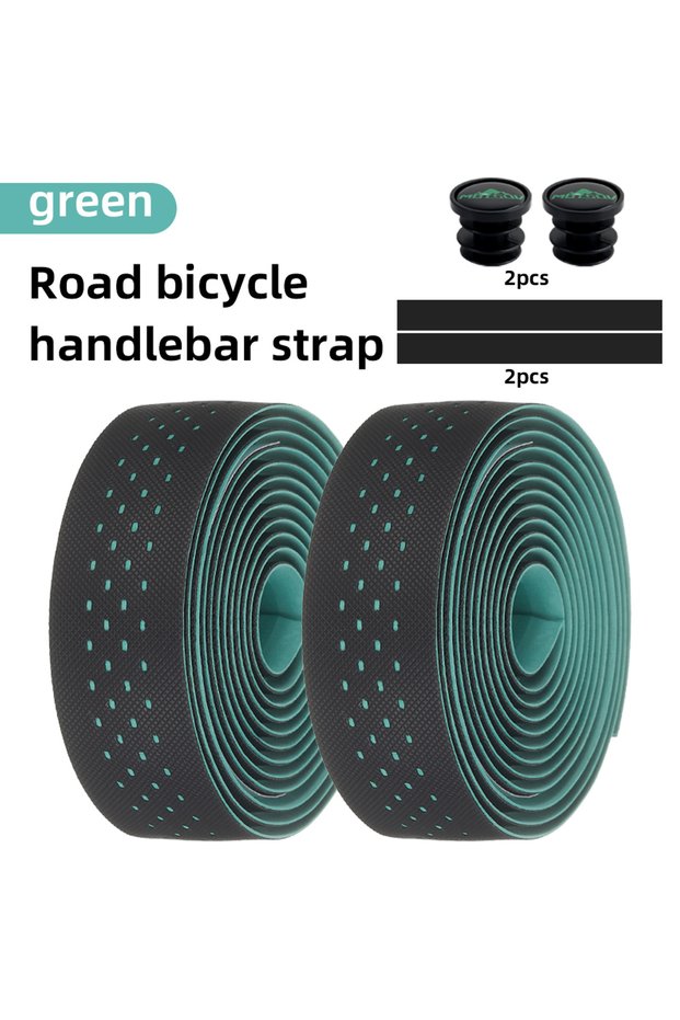 Green MOTSUV Road Bike Handlebar Tapes Shock-Absorbing Cycling PU EVA Anti-slip Bar Tape Wear-Resist