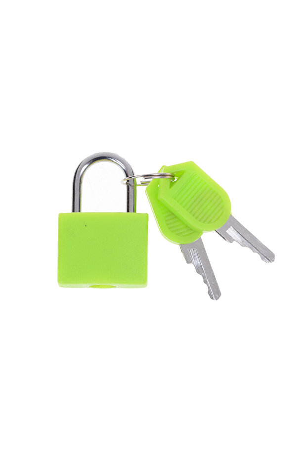 4 New 6 Colors Small Mini Strong Steel Padlock Travel Tiny Suitcase Anti-Theft Lock with 2 Keys