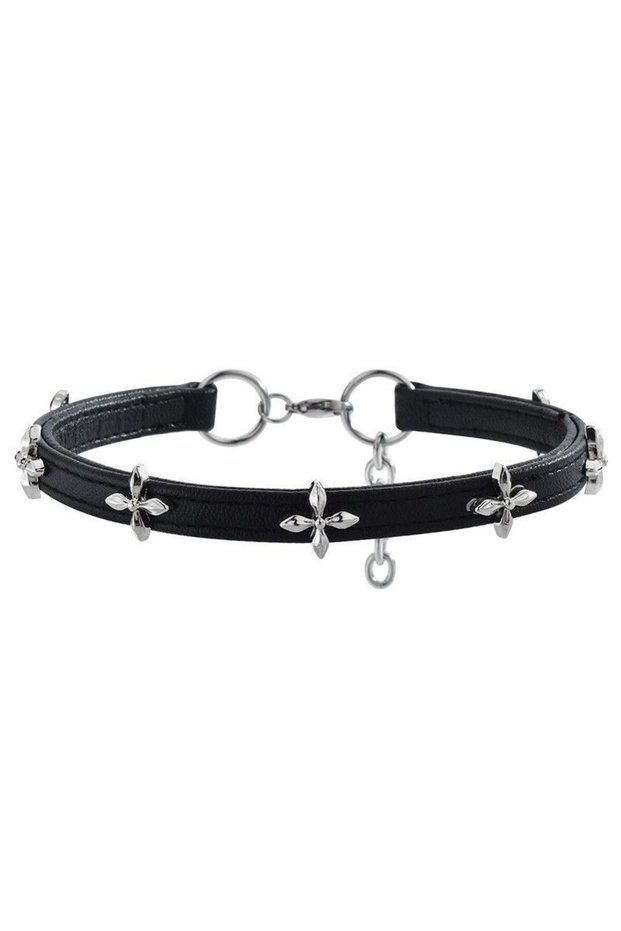 Style 01 New Vintage Gothic Black Necklace for Women Fashion Punk Leather Choker Dark Collar Chain T