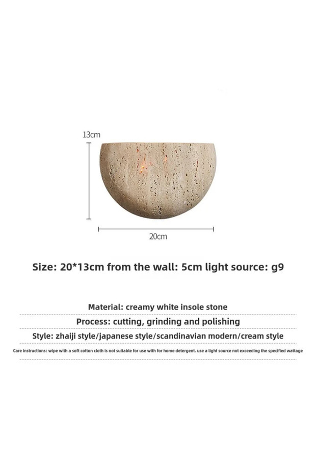 warm light 3000K yellow stone Wabi-sabi stone retro living room wall porch corridor homestaycafe atm