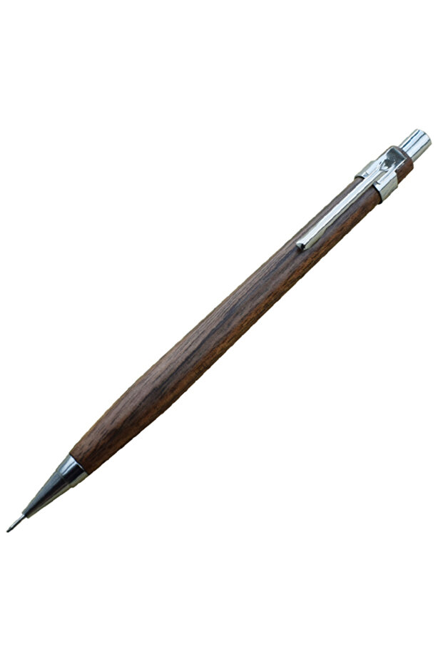 Walnut Wood Wooden Mechanical Pencil 0.5mm Automatic Pen For Office School Nature Walnut Wood Drawin