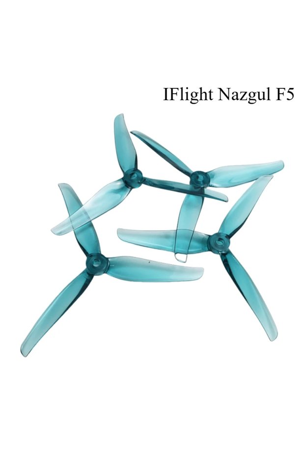 2Pairs F5 Blue IFlight Nazgul F5/5140 2Pairs(2CW+2CCW) 5 Inch 3 Blade / Tri-blade Propeller with 5mm