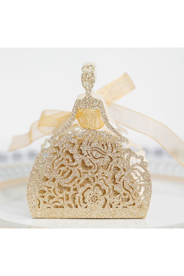 63X40X70mm D 50pcs 50pcs Laser Hollowed Out Gold Onion Powder Candy Box European Style Beautiful Ros