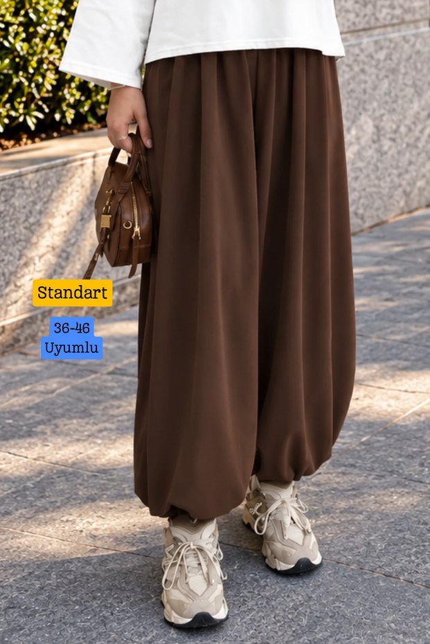 Women's Seasonal Cupra Pique Fabric Elastic Leg Shalwar Trousers 3259 - Premium Series