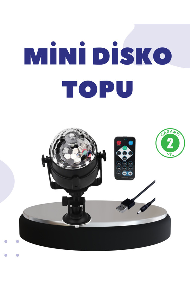 Sound-Sensitive Mini Disco Globe Lamp -