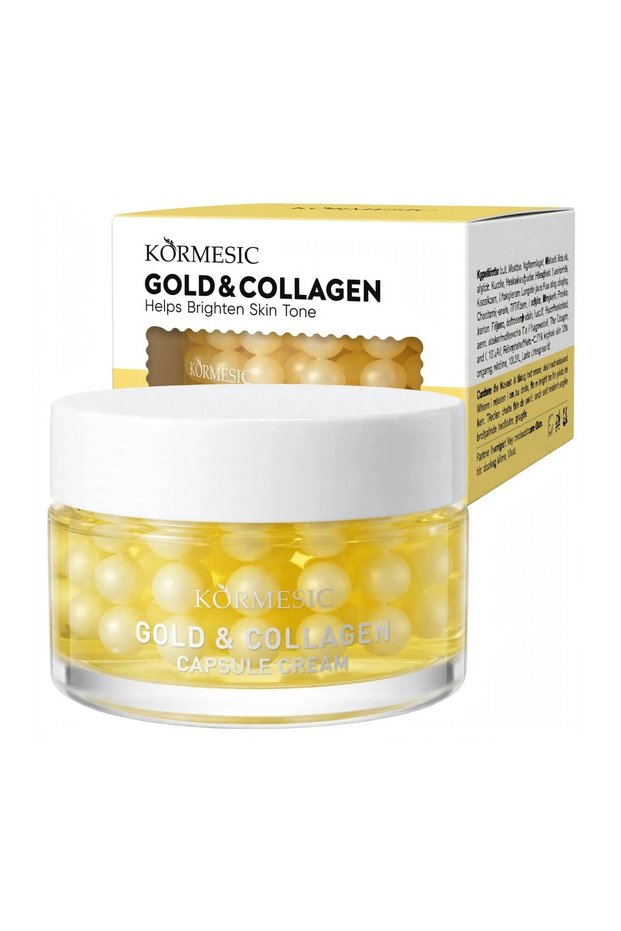 Gold & Collagen Capsule Cream 75g – Brightening Face Moisturiser for Dull Skin & Even-Looking Skin Tone