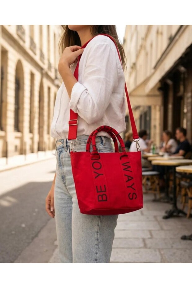 Linen Bag Red -