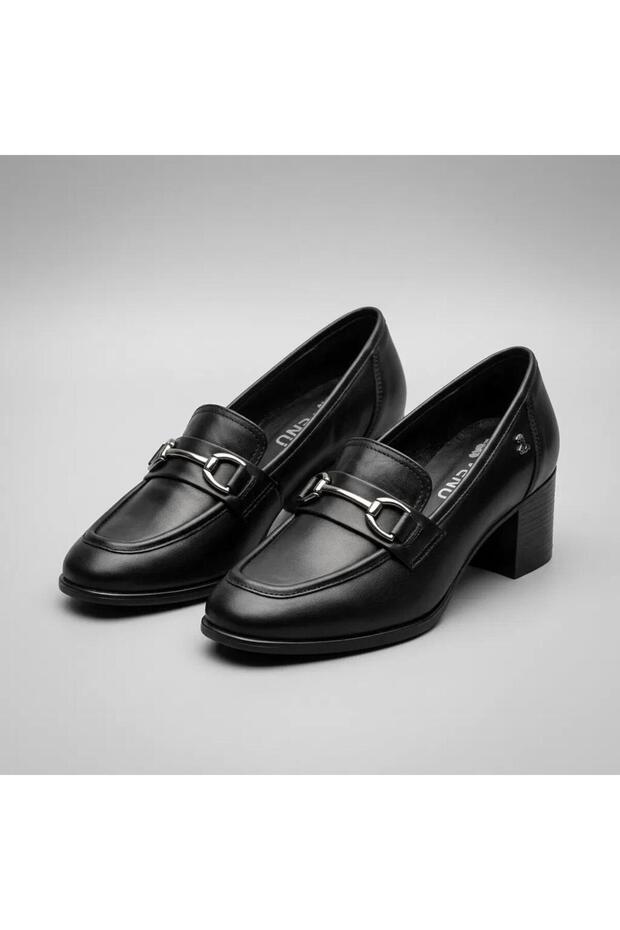 2512709 Black Genuine Leather Shoes