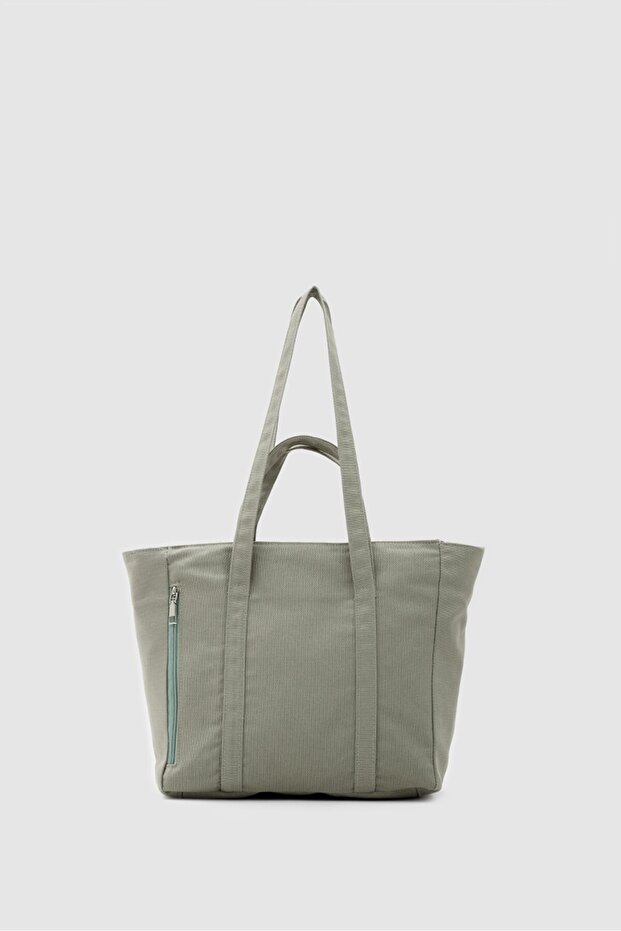 Voyage Canvas Shoulder Bag Khaki