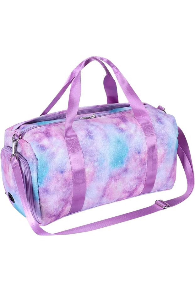 Gym Bag for Women with Shoe Compartment – Waterproof Duffel Bag, Travel Weekender Overnight Bag for Gym, Yoga & Sports with Wet & Dry Pocket